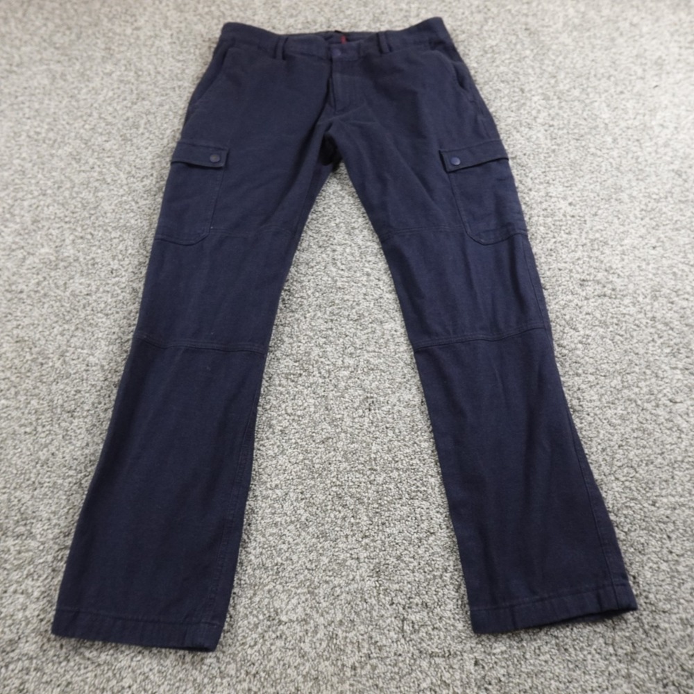 Zachary Prell Pants Mens 34X30 Blue Cargo Utility Trouser Casual Comfort Stretch
